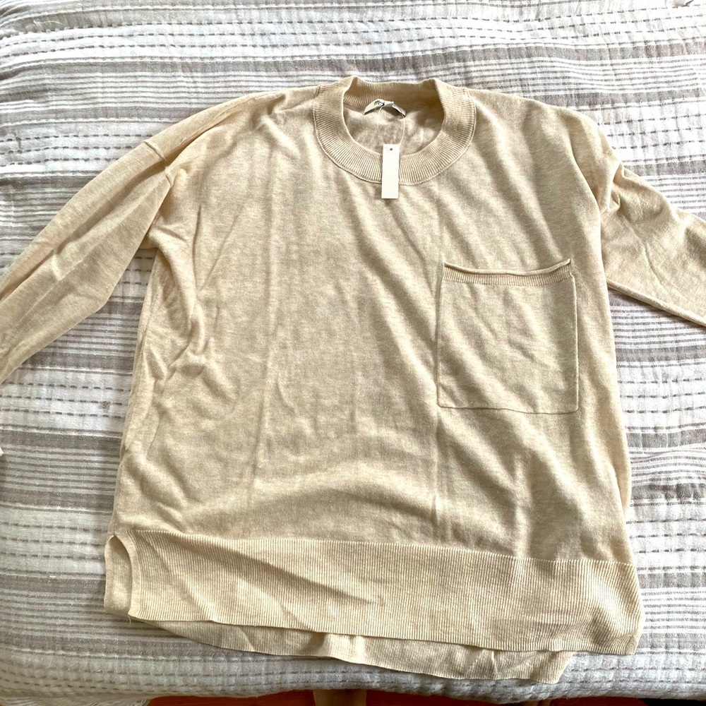 2 madewell sweaters, tags on
